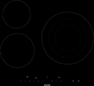 Стъклокерамичен плот за вграждане Gorenje ECT63ASC + 5 години гаранция