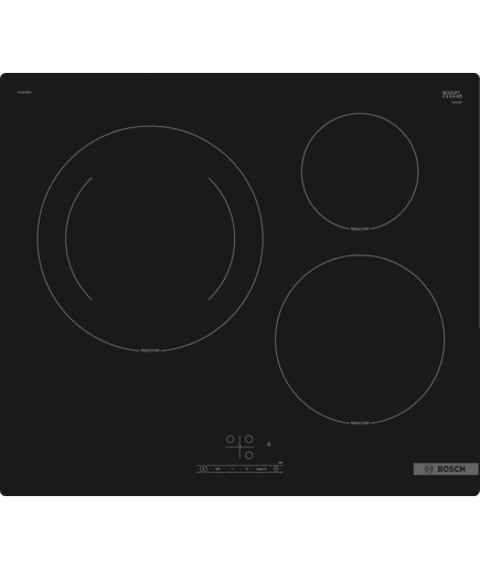 Серия 4  Индукционен плот 60 cm Черно, монтаж над плот без рамка    BOSCH PUJ61RBB5E