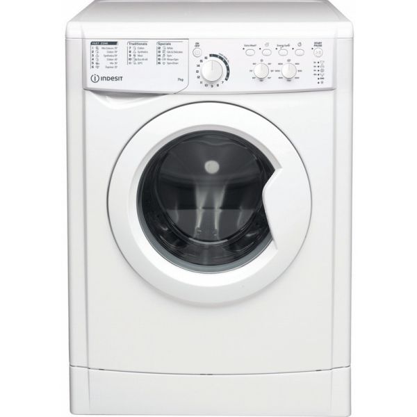 Пералня Indesit EWC 71252 W EE , 1200 об./мин., 7.00 kg, E , Бял