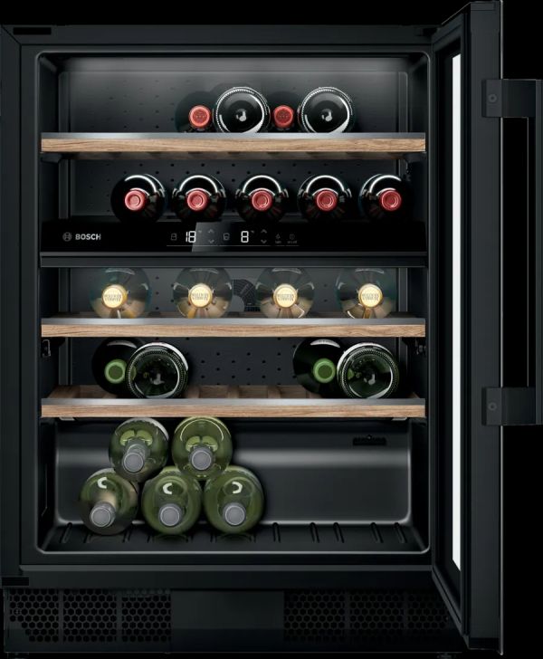 Серия | 6  Wine cooler with glass door 82 x 60 cm    BOSCH KUW21AHG0