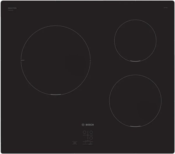 Серия 2  Индукционен плот 60 cm Черно, монтаж над плот без рамка    BOSCH PUC611AA5E