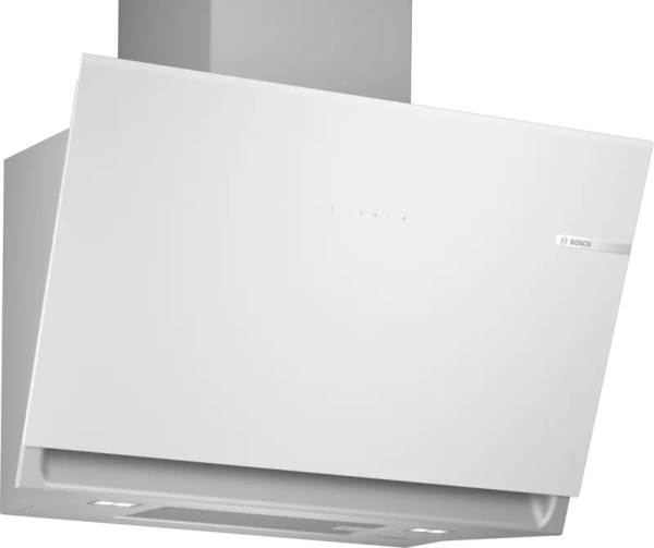 Стенен аспиратор BOSCH DWK81AN20 , 80 cm прозрачно стъкло, бял печат