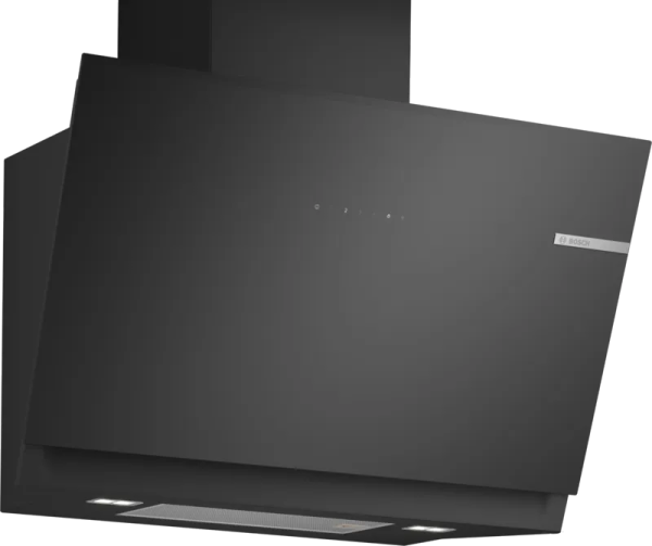 Стенен аспиратор BOSCH DWK81AN60 , 80 cm прозрачно стъкло, черен печат