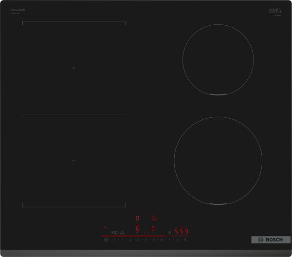 Индукционен плот BOSCH Серия 6 PVS631HB1E, 60 cm, монтаж над плот без рамка