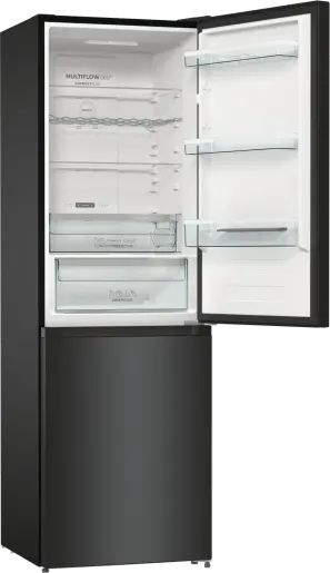 Gorenje NRK619EABXL4 Свободностоящ хладилник/фризер, 185 x 60 x 59.2 см, Черен