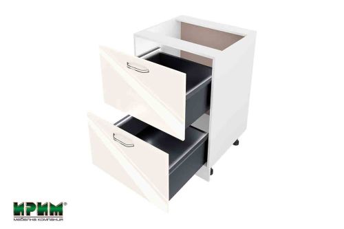 БФ Крийм гланц-11- 72 - 600 - плавно прибиране Hettich и LED осв.
