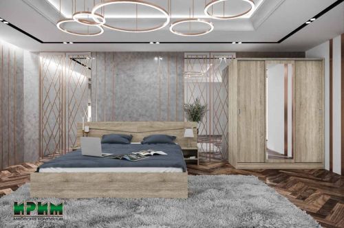 Спален комплект City 7074 сонома тъмна