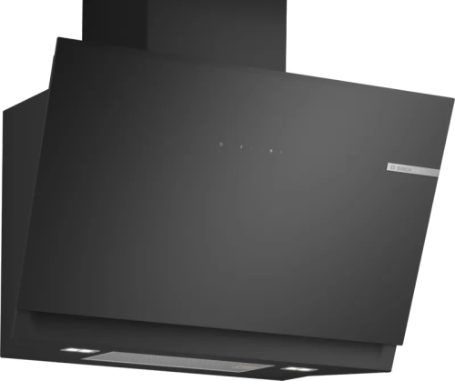 Стенен аспиратор BOSCH DWK81AN60 , 80 cm прозрачно стъкло, черен печат