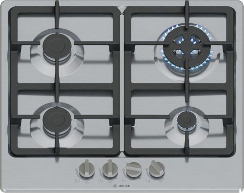 Газов плот BOSCH Серия 4 PGH6B5K90, 60 cm, Неръждаема стомана